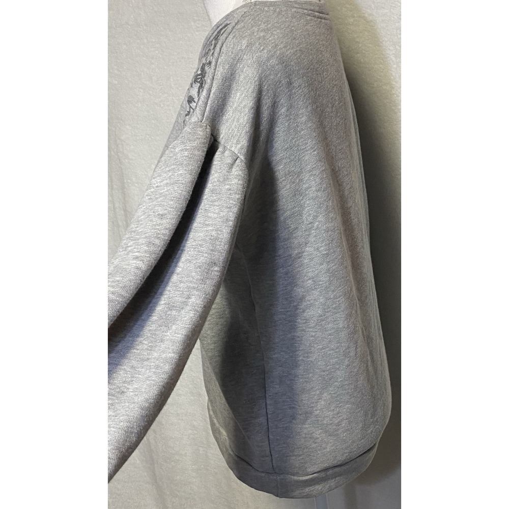American Eagle Floral Embroidered Round neck Sweatshirt Womens Size Small - Picture 5 of 13